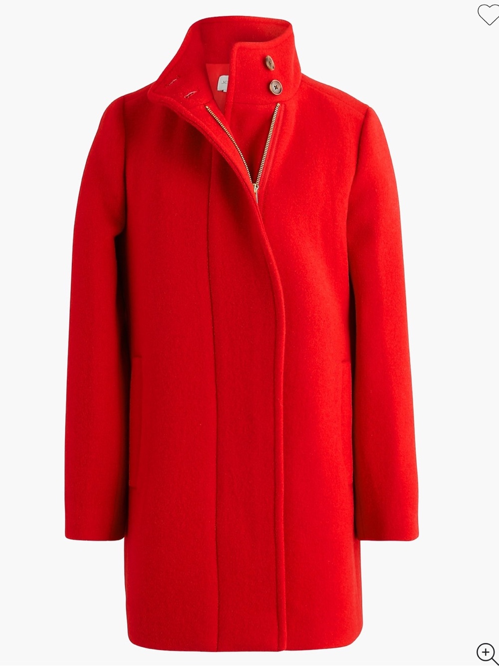 J Crew city coat in Cardinal size 8